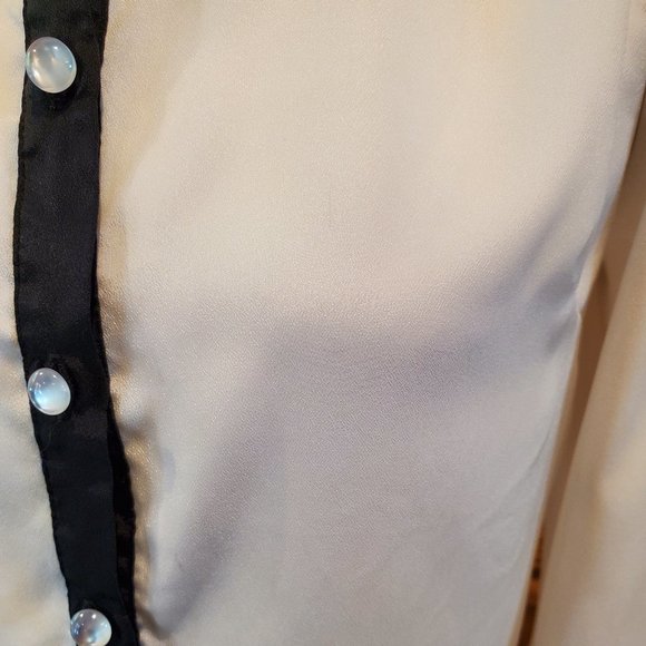 Button Up Trendy Blouse - Picture 3 of 12